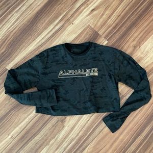 Alphalete cropped long sleeve xs